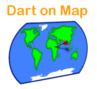 Logo Dart On Map
